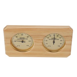 Wooden Wall Mounted Sauna Thermometer Hygrometer 2 in 1 Temperature Humidity Meter