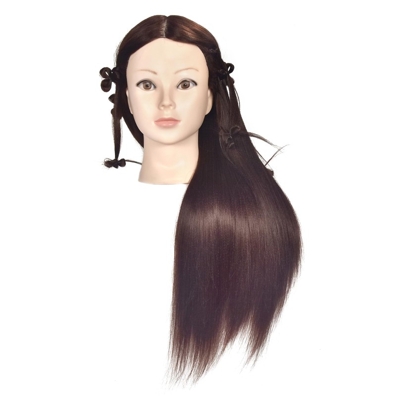 Training Head, Blad Mannequin Head,71 cm, with 100% Synthetic Hair,