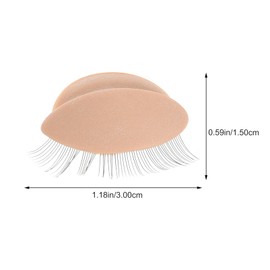 VICASKY 3 Pairs Removable Eyelids for Eyelash Mannequin Head Realistic Design for Lash Extension Practice Durable and Easy to Use for Training and Skill Development