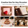 YKEBVPW 100PCS Wooden Hearts for Wedding Guest Book Small White