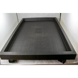 Rectangular Heavy Duty Humidity Tray with Casters for Bonsai Trees & House Indoor Plants - 13.5"- 35" (27.25"x 18.5"x 4.25")