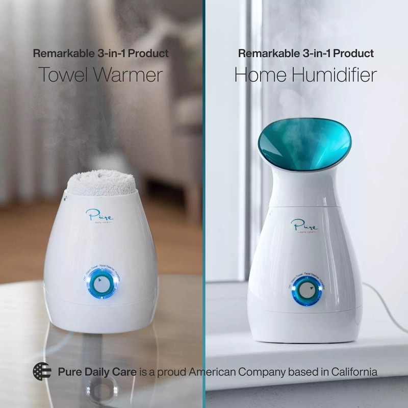 Pure Daily Care NanoSteamer Large 3-in-1 Nano Ionic Facial Steamer