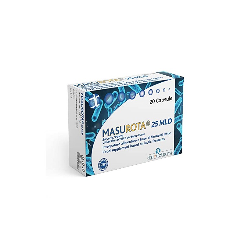Masurota Probiotico 25 Miliardi cellule vive 9 ceppi con Inulina