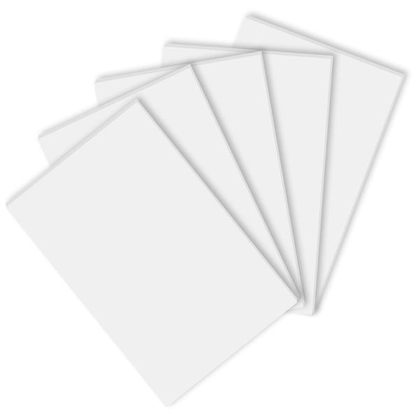 Cozlly Pack of 5 Foam Board, White, 200 x 300