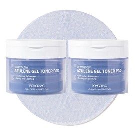 Wrapping Pad Fondant Dewey Glow Azulene Gel Toner Pad, 2 pieces, 70 sheets / 랩핑패드 퐁당 듀이 글로우 아줄렌 겔 토너 패드, 2개, 70매입