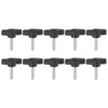 HARFINGTON 10pcs Tee Wing Knobs Thumb Screws M4 x 20mm