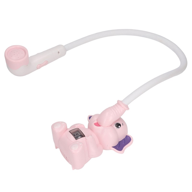 Baby Bath Shower Head with Thermometer Animal Shaped IPX7 Waterproof