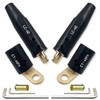 2PCS CT-40FA Welding Terminals & 2PCS LC-40 Welding Cable Connectors,