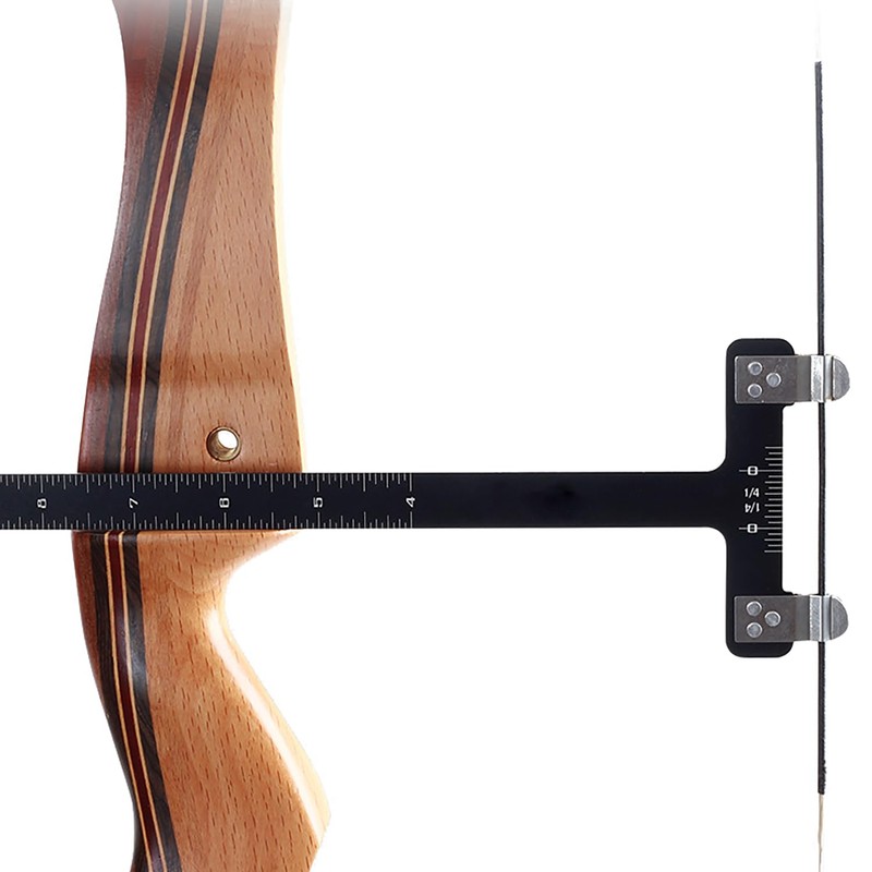 JINJUMEI T-Taped Bow Square Ruler, Bow String Nocking Points Pliers