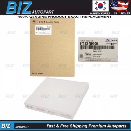 Hyundai, Kia Genuine Cabin Air Filter for 22-25 Kona Tucson 23-25 Niro Sportage 97133-N9100