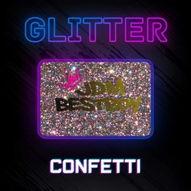 20"x96" (1.66FTx8FT) Confetti Glitter Heat Transfer Vinyl Best HTV for Silhouettee Cameo and Cricut Sheet DIY Iron On Heat Press T-Shirt Clothes and Other Textiles