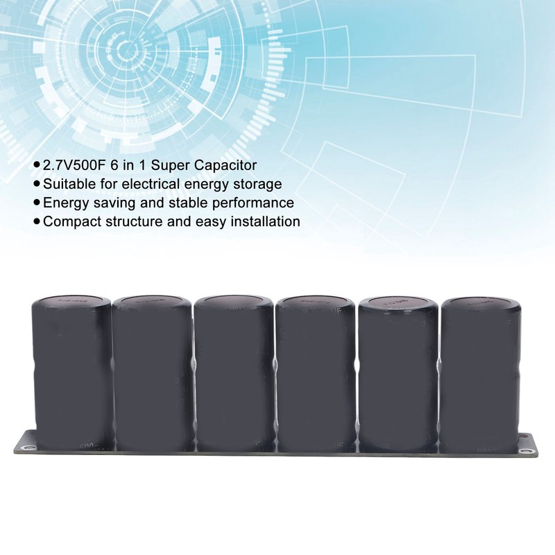 6 in 1 2.7V500F Super Capacitor Set Farad Capacitor Energy