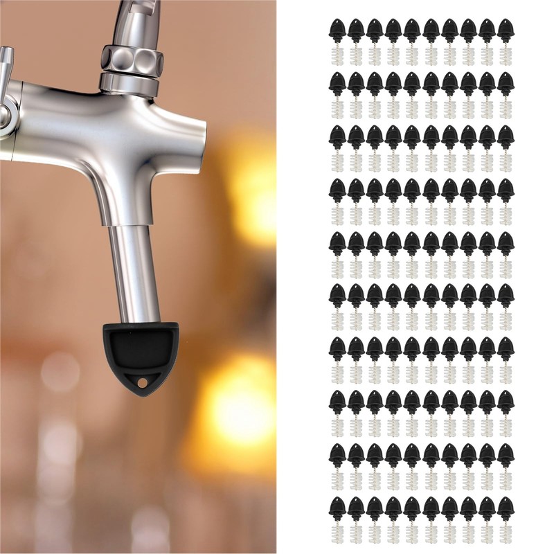 100Pcs Beer Plugs Tap Brush Dustproof Multifunctional Nylon Cleaning Brush