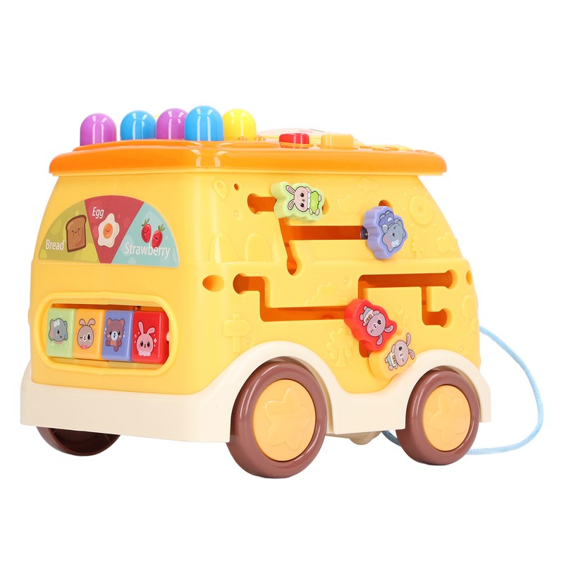 Bus Beat A Mole Toy Educational Sound Light Interactive Musical