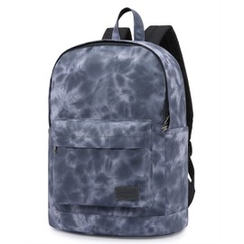 HotStyle Casual Daypack Backpack for Tween & Teen Girls, Multipurpose Middle School Bag Bookbag, Dome Top, Tie Dye, Gray