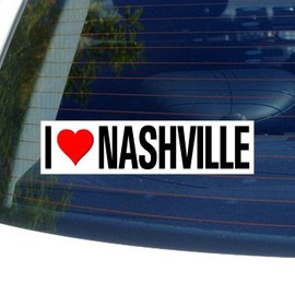 GRAPHICS & MORE I Love Heart Nashville - Window Bumper Sticker