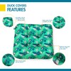 Duck Covers Water-Resistant Indoor/Outdoor Seat Cushions, 19 x 19 x