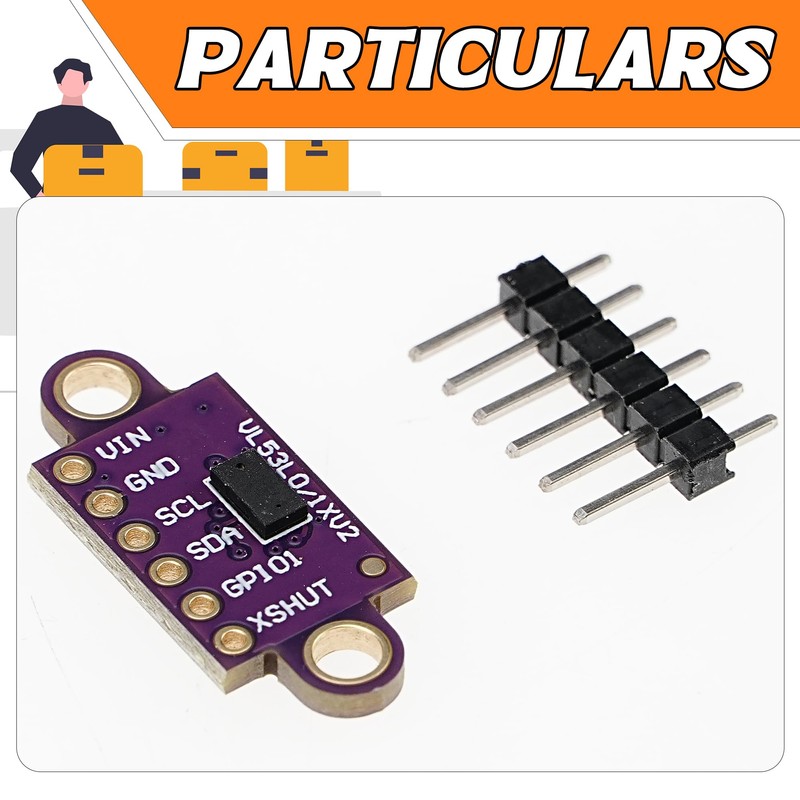A-DIGISHUO 5Pcs Laser Ranging Sensor Module VL53L0X V2ToF Time of