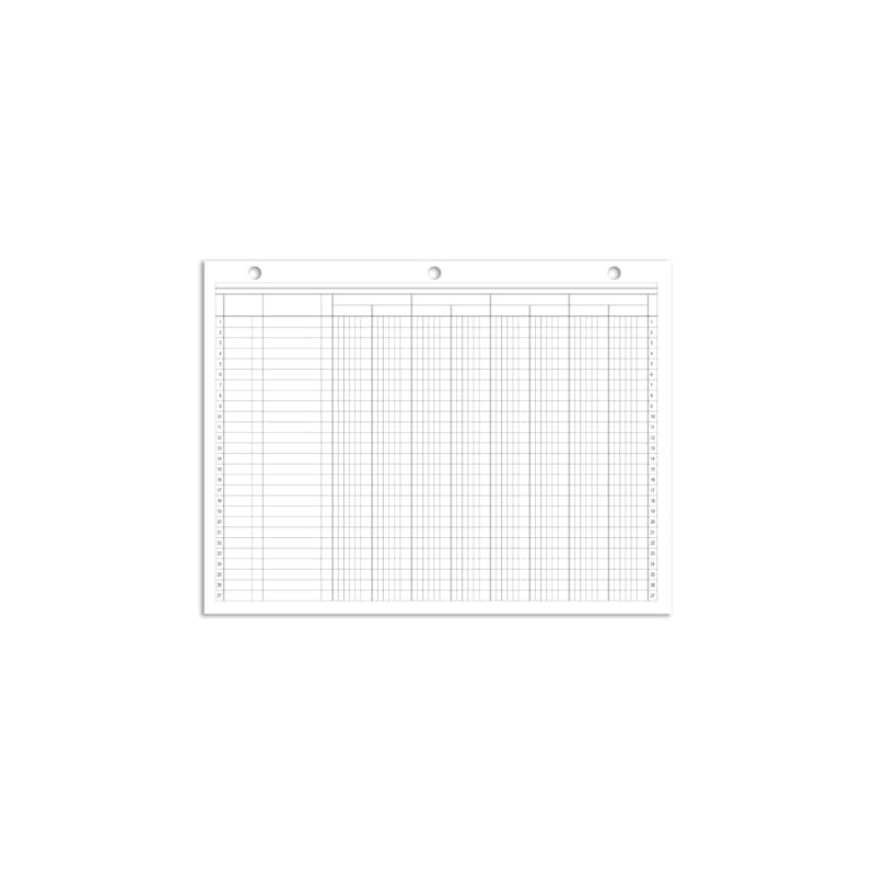 BookFactory 8 Column Ledger Pad/Account Columns Notepad/Accounting Notepads (Eight Columns
