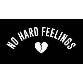 Legacy Innovations No Hard Feeling Sad Boyz Broken Heart LLI | Decal Vinyl Sticker | Cars Trucks Vans Walls Laptop | White | 5.5 x 2.1 in | LLI2352