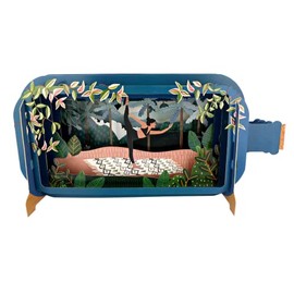 Message in A Bottle Yoga Pose Pop Up Any Occasion Greeting Card by Alljoy Cards MIB196