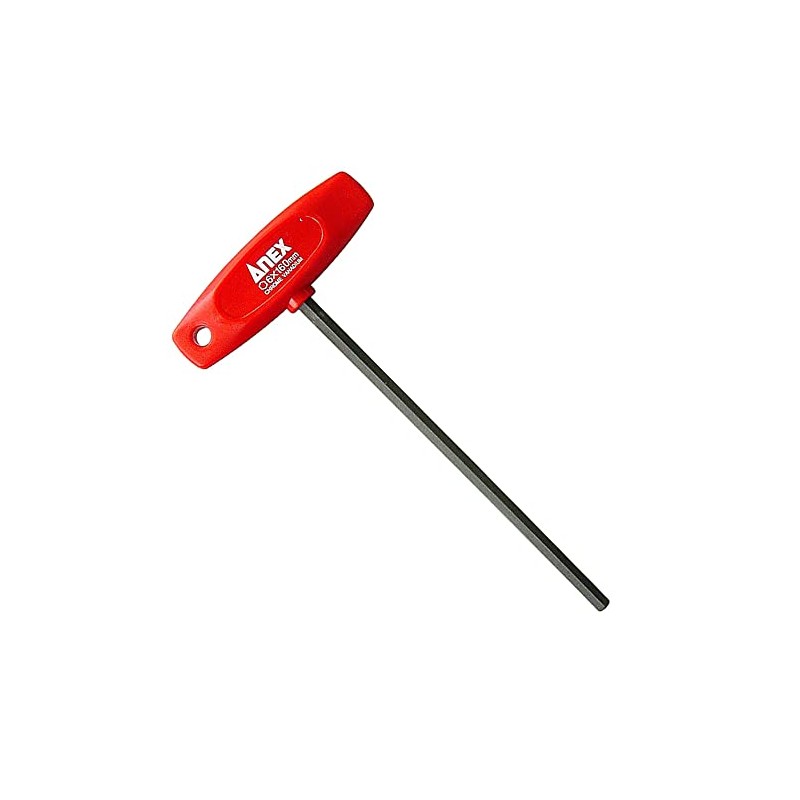 ANEX No.3200 T-Handle Hex Key, 0.23 Inches (6 mm) Flat