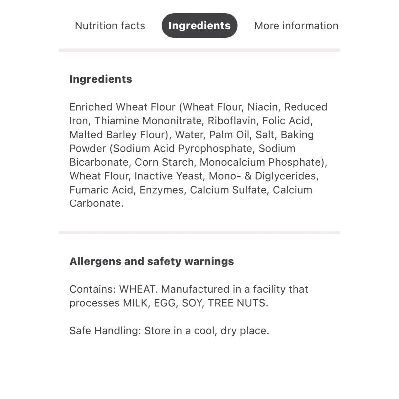 HEB Bakery Flour Tortillas *Fresh* Lowest Price Guaranteed (5 packs