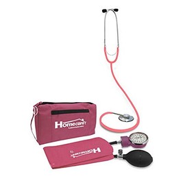 Homecare  Kit Baumanómetro con Estetoscopio Simplex Rosa  100 Preciso con Estuche Portátil                                                            