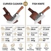 KOFERY Hand Forged Serbian Cleaver for Outdoor Kitchen & Meat