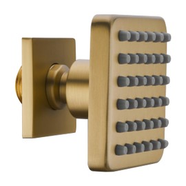 3 inch Big Stainless Steel Body Spray Shower Jet - High Pressure Massage Side Sprayer Spa System Shower Set Adjustable Wall Mounted, Square Brushed Gold Brass Finish