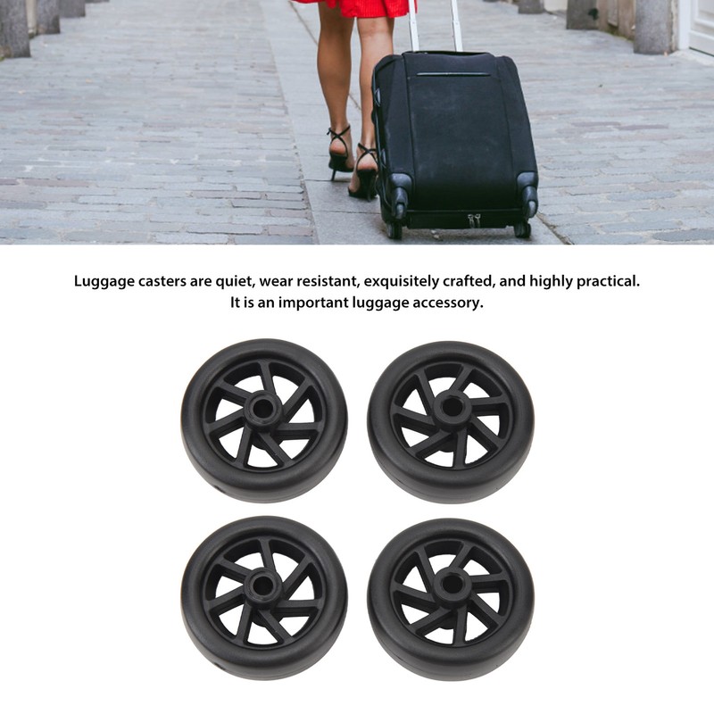 4Pcs Luggage Wheel Suitcase Wheels Universal Wheel Caster Wheel PVC