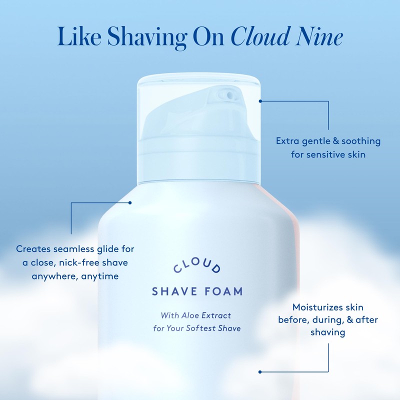 Athena Club Women's Extra Gentle Cloud Shave Foam + 4
