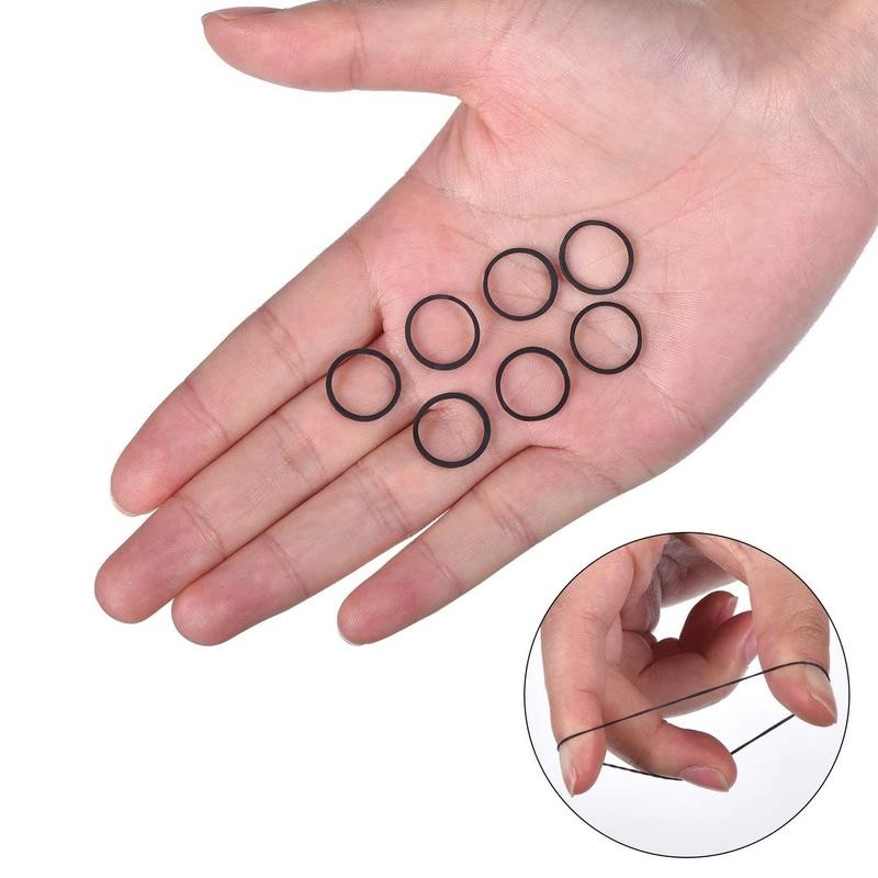 1000 Mini Rubber Bands Soft Elastic Bands - Color: Multicolor