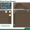 Goleray 2.5'x49' Balcony Privacy Screen Fence Panels Outdoor Deck Shade