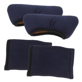 SAFIGLE 1 Set Crutch Pads for Underarm Support Soft Cotton Polar Fleece Cushions with Hand Grips Washable Slip Crutch Padding for Adults and Youth Compatible