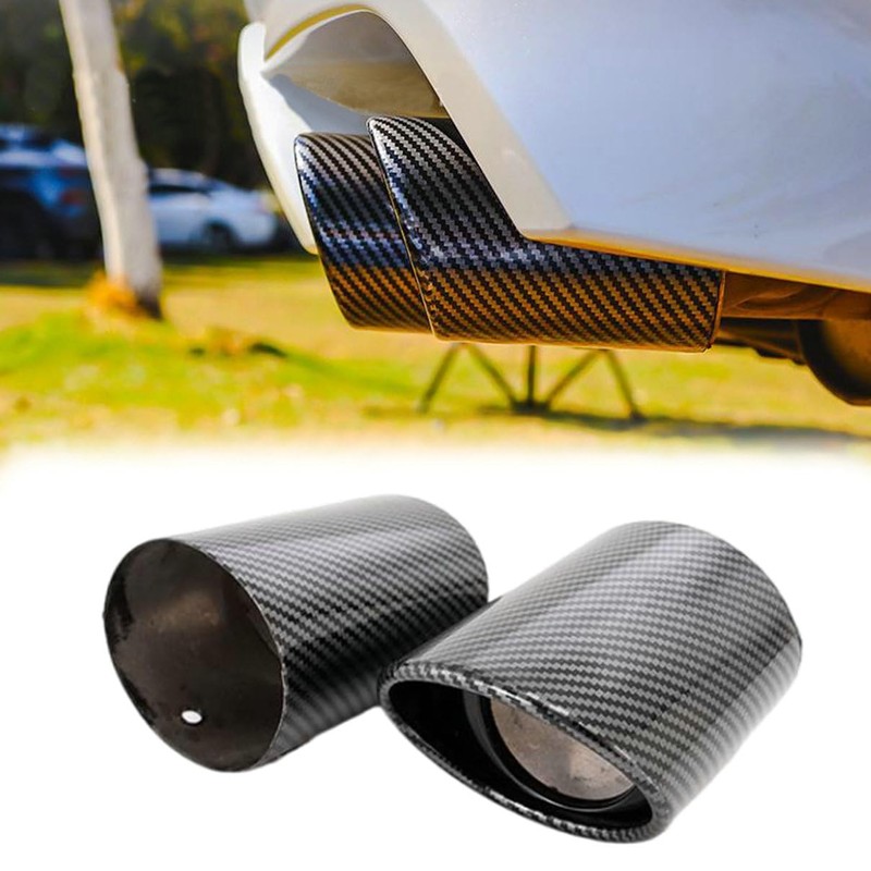 2Pcs Rear Exhaust Muffler Tip End Pipe for Toyota Camry
