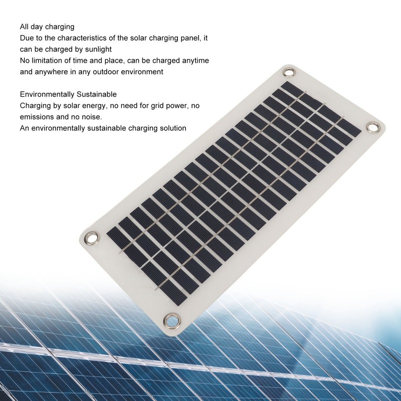 30W Portable Solar Panel DC 12V 24V Waterproof Controller Polycrystalline