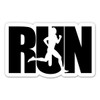 Run Male Runner Track Running Vinyl Sticker - Car Phone - 3"