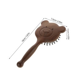 Baluue Scalp Brush Wooden Detangler for Curly Hair Hair Brush for Slick Back Styles