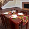 Simhomsen Embroidered Fall Autumn Thanksgiving Multi-Color Leaves Table Runner (14