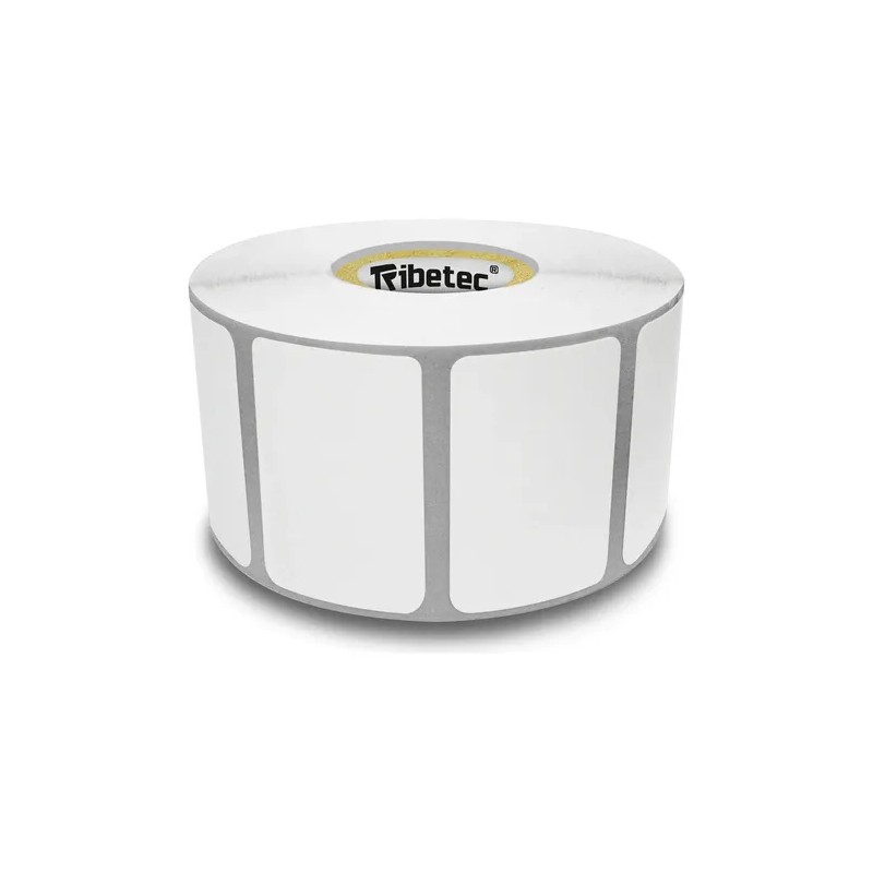 Etiqueta Térmica Mate 38x25 mm 1.5x1" 1000 Pzas Blancas Ribetec