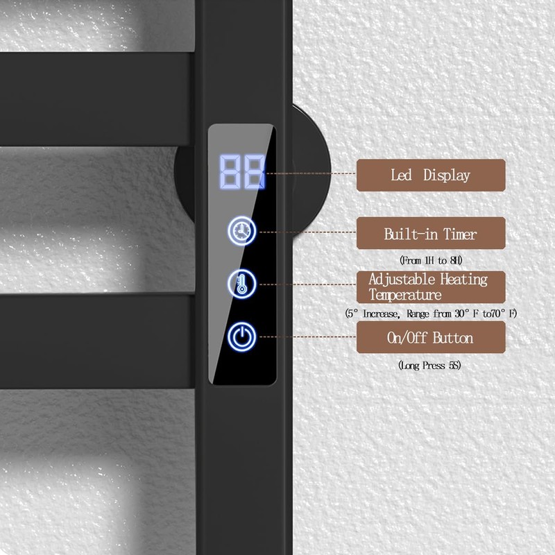 VOKIM Towel Warmer Rack Wall Mounted Towel Warmer