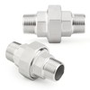 TAISHER 1PCS 304 Stainless Steel Union，3/4" NPT Male x 3/4"