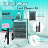 Lash Extension Kit 280PCS Eyelash Clusters 40D DIY Eyelash Extension