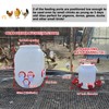 ZLMDK Rainproof Chicken Feeder and Chicken Waterer Set (13 Gallon/60