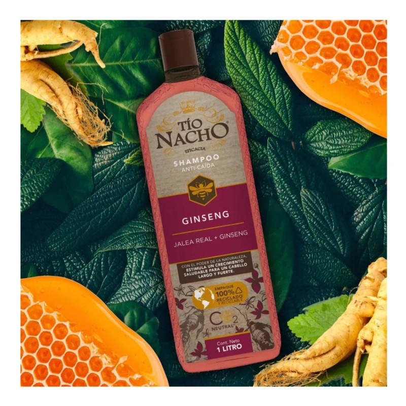 Shampoo Tío Nacho Ginseng Anti Caída 950 Ml