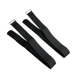 Heavy Duty Metal Buckle Velcro Cable Ties Reusable 3x200cm Pack of 2