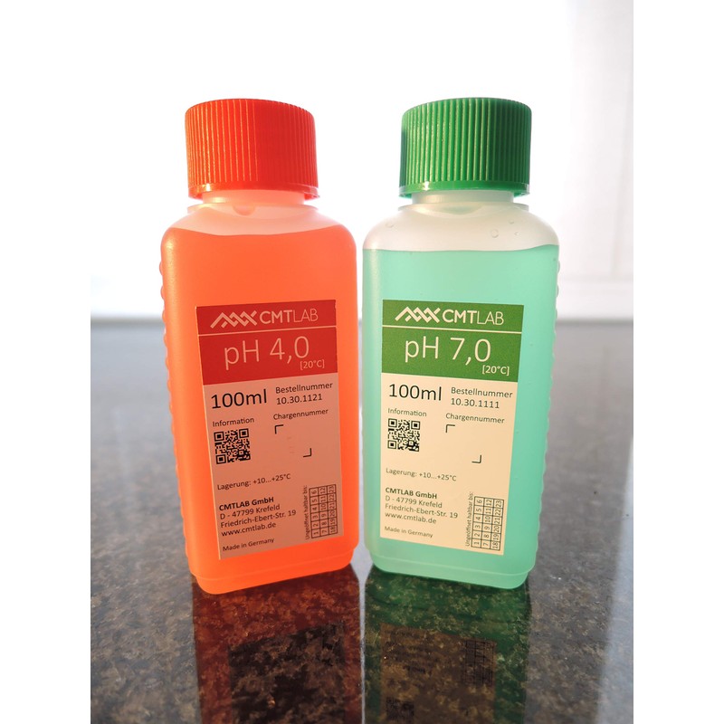 pH + KCl buffer solution, set 100 ml, pH4 +