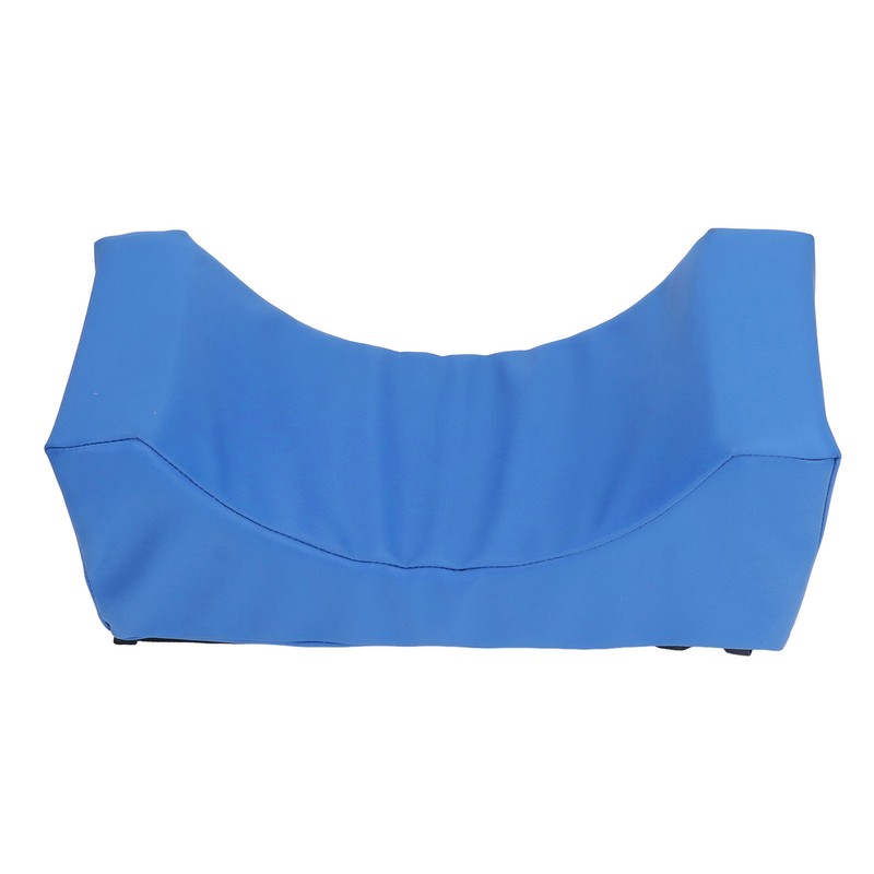 Head Positioner Pillow Blue PU Leather Breathable Comfortable Neck Support