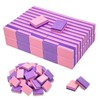 Pack of 100 Mini Nail Buffer Blocks, 100/180 Double-Sided Grit